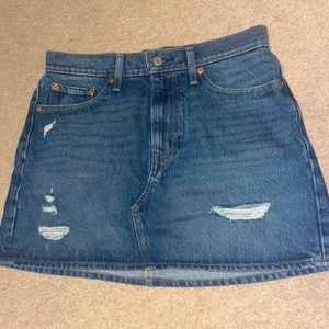 A jean levi skirt